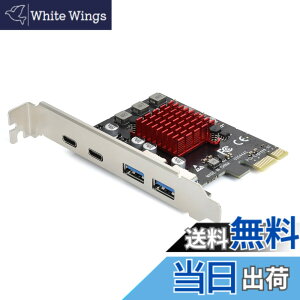 �y���������zELUTENG USB3.1���݃{�[�h 4�{�[�h �y2 USB-A & 2 USB-C�z 5Gbps PCIE�C���^�[�t�F�[�X�J�[�h USB3.0�g���J�[�h PCI-Express3.0�ڑ� PCI-E X1/X4/X8/X16 Windows 11/10/8/7/XP/Vista�Ή�