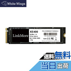 �y���������zLinkMore XE400 1TB M.2 2280 PCIe Gen4x4 NVMe 1.4 SSD (�ő�Ǎ�5000MB/s)