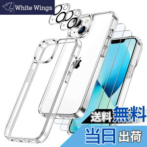 �y���������zJETech 5 in 1 iPhone 13 mini �P�[�X (5.4�C���`��p) �t���ی� 2���t�B����+2���J���������Y�t ���΂݂Ȃ��B�����t�� �S�ʕی� �����K���X�t�B���� �ϏՌ��J�o�[ (�N���A)