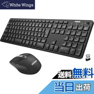 �y���������zArteck 2.4G�������C�����X �L�[�{�[�h �}�E�X �Z�b�g �y�� ���^ Type-C �[�d�� �t���T�C�Y �L�[�{�[�h �}�E�X �R���s���[�^�[�A�f�X�N�g�b�v�APC�A���b�v�g�b�v�AWindows 11/10/8/7�Ƃ�