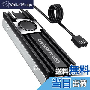 �y���������zGRAUGEAR M.2 2280 SSD�q�[�g�V���N �A���~�j�E�� 20mm�̍����t�@�� �����̃q�[�g�p�C�v ���w�̃q�[�g�V���N�f�b�L �T�[�}���p�b�h�Ƃ����f�U�C�� NVME NGFF SATA M.2 SSD�ɋ��͂ȗ�p���