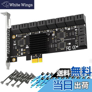 �y���������zGLOTRENDS SA3120-C 20�|�[�g ���݃{�[�h PCIe X1 SATA�g���J�[�h�ASATA����ѓd���P�[�u���t���AWindows�ALinux�AMac OS�ANAS�Ή�