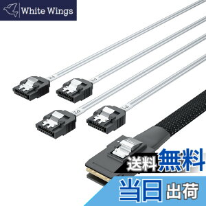 �y���������z10Gtek Mini SAS 6G���� 36Pin(SFF-8087) �I�X to 4x SATA 7Pin ���X �t�@���A�E�g �P�[�u��, 0.8���[�g��