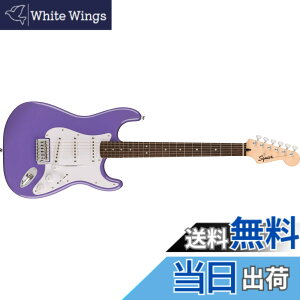 �y���������zSquier by Fender �X�N���C���[ �G���L�M�^�[ Squier Sonic Stratocaster, Laurel Fingerboard, White Pickguard, Ultraviolet �\�t�g�P�[�X�t��