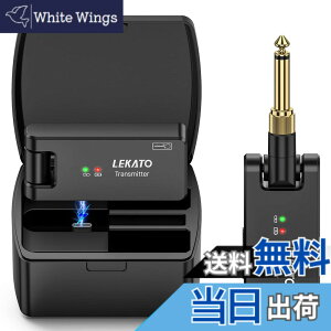 �y���������zLEKATO �M�^�[ ���C�����X �M�^�[���C�����X�V�X�e�� ws-100 ���C�����X �x�[�X �G���L�M�^�[ ����M�@ 3.5mm��6.35mm ���m�����v���O�t�� 2.4GHz 4�`�����l�� USB�[�d �y�� �R���p�N�g 190