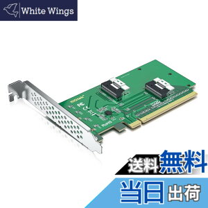 �y���������z10Gtek PCIe to SFF-8654 �A�_�v�^�[�J�[�h,U.2 NVMe SSD,PCIe4.0 X16,(2x) 8i SFF-8654