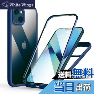 �y���������zMQman iPhone13mini �P�[�X �O�ʃK���X+�w�ʃK���X 360°�S�ʕی� 100����ʃ^�b�`���x �ϏՌ� �����K���X �t�����g+�o�b�N�v���[�g �y�� ���C�����X�[�d�Ή� �O�� ���� �J�o�[ (iphone13mi