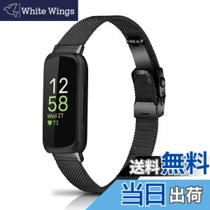 �y���������z[HeeNia] Fitbit Inspire 3 �Ή� �o���h �����x���g �X�e�����X�� �ւ��x���g �������߉\�j�����p Fitbit Inspire 3 �Ή� �����o���h (�u���b�N)
