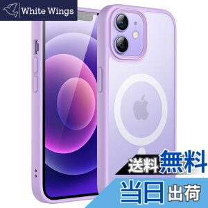 �y���������zJETech iPhone 12/12 Pro 6.1�C���`�p �}�O�l�b�g �P�[�X MagSafe�ɑΉ� �������̃}�b�g�w�� ���^ �ϏՌ� �J�o�[ (���C�g�p�[�v��)