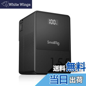 �y���������zSmallRig VB155 �~�j V �}�E���g �o�b�e���[ V�o�b�e���[ 10500mAh(155Wh/14.8V) OLED �X�N���[�� 65W PD USB-C �}���[�d D-TAP & USB-A �f���A�� DC �|�[�g �J���� COB LED�r�f�I���C�g �X�}�[�g�t�H��
