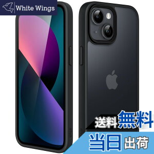 �y���������zJETech �}�b�g�P�[�X iPhone 13 Mini 5.4�C���` �ϏՌ����~���^���[�O���[�h�̗����h�~ ������̔������̔w�ʓd�b�J�o�[ �w��h�~ (�u���b�N)