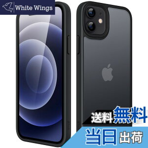 �y���������zJETech �}�b�g�P�[�X iPhone 12 Mini 5.4�C���` �ϏՌ����~���^���[�O���[�h�̗����h�~ ������̔������̔w�ʓd�b�J�o�[ �w��h�~ (�u���b�N)