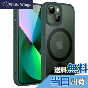 �y���������zJETech iPhone 13 mini 5.4�C���`�p �}�O�l�b�g �P�[�X MagSafe�ɑΉ� �������̃}�b�g�w�� ���^ �ϏՌ� �J�o�[ (�Z���ΐF)