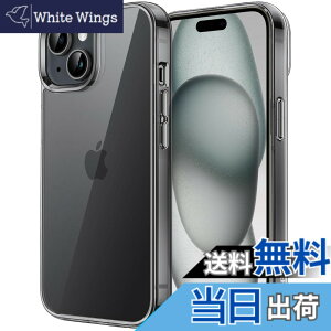 �y���������zJETech iPhone 15 Plus 6.7�C���`�p �ی�P�[�X ���΂݂Ȃ� �Ռ��z�� �o���p�[�J�o�[ �����h�~ �N���A�o�b�N (�u���b�N)
