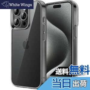 �y���������zJETech iPhone15ProMax 6.7�C���`�i15 Pro Max�j�p �ی�P�[�X ���΂݂Ȃ� �Ռ��z�� �o���p�[�J�o�[ �����h�~ �N���A�o�b�N (�u���b�N)