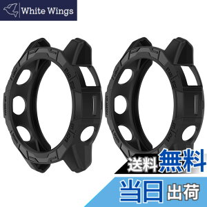 �y���������zSHEAWA for Garmin�K�[�~�� Fenix 7 Pro �P�[�X �J�o�[ 2�Z�b�g �ی�P�[�X �݊��i Epix Pro 47mm TPU�S�� �ی�J�o�[ �ϏՌ� �A�N�Z�T���[ (�u���b�N)