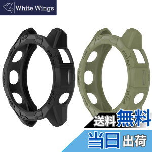 �y���������zSHEAWA for Garmin�K�[�~�� Fenix 7X Pro �P�[�X �J�o�[ �ی�P�[�X �݊��i Epix Pro 51mm TPU�S�� �ی�J�o�[ �ϏՌ� �A�N�Z�T���[ (�u���b�N+�A�[�~�[�O���[��)