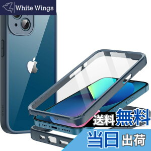 �y���������zJETech iPhone 13�p �P�[�X 6.1�C���` �����K���X�t�B�������� 360°�S�ʍ��ϋv�ی� �ϏՌ��� ���ȃX�}�z�J�o�[ �N���A�o�b�N (��)