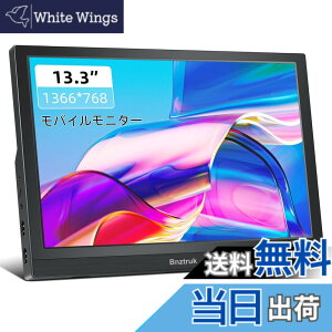 �y���������z13.3 �C���` ���o�C�����j�^�[ Bnztruk ���^ �y�� HD 1366x768 PC 16:9���j�^�[ HDMI�|�[�g�����݊��� �m�[�g�p�\�R�� Laptop Raspberry Pi 4B/3B+/3B PC Computer PS4 PS5