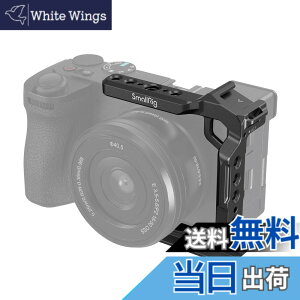 �y���������zSmallRig �J�����p�n�[�t�P�[�W �P�[�W�T�|�[�g Sony Alpha 6700 / 6600 / 6500 / 6400�p �A���J�^�C�v�p�N�C�b�N�����[�X�v���[�g���� �V���[�}�E���g�t���J�����r�f�I�P�[�W 1/4''-20 & 3/8''-