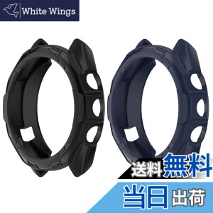 �y���������zSHEAWA for Garmin�K�[�~�� Approach S70 47mm �P�[�X �J�o�[ 2�Z�b�g TPU�S�� �ی�P�[�X �݊��i �ی�J�o�[ �ϏՌ� �A�N�Z�T���[ (�u���b�N+�~�b�h�i�C�g�u���[)