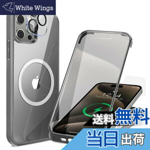 �y���������z�y���ʋ����K���X�E���ٓI�ȑϏՌ����zHAUTRKBG iPhone 15 Plus �p �P�[�X �N���A �S�ʕی� [MagSafe�Ή�] [�J�����t�C������]�M�����Ȃ� �\�t�gTPU�o���p�[ �}�O�Z�[�t ���C�����X�[