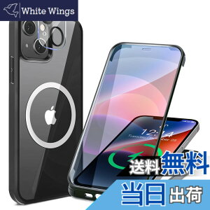 �y���������z�y���ʋ����K���X�E���ٓI�ȑϏՌ����zHAUTRKBG iPhone 15 Plus �p �P�[�X �N���A �S�ʕی� [MagSafe�Ή�] [�J�����t�C������]�M�����Ȃ� �\�t�gTPU�o���p�[ �}�O�Z�[�t ���C�����X�[