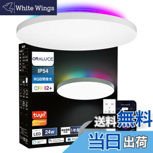 �y���������zORALUCE LED�V�[�����O���C�g ~6�� Alexa�F�� RGB�Ԑڌ� ���i�K�����E���F 24W 2800lm 2.4GHz �����R���t �Ɩ���� �V�� ���t�� ��铔 �������[�@�\ PSE�F�ؓd�C Bluetooth&Wi-Fi�Ή� �戵������