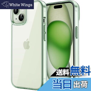 �y���������zJETech iPhone 15 Plus 6.7�C���`�p �ی�P�[�X ���΂݂Ȃ� �Ռ��z�� �o���p�[�J�o�[ �����h�~ �N���A�o�b�N (�O���[��)