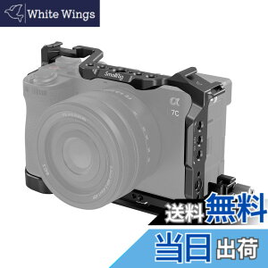 �y���������zSmallRig �J�����P�[�W�L�b�g Sony�Ή� Alpha 7C II/Alpha 7CR�Ή� �A���J�N�C�b�N�����[�X�v���[�g���� �g���� �ꕔ1/4�h-20��M2.5�l�W�ŌŒ� �r�f�I�J�����P�[�W 4422