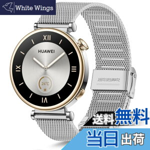 �y���������z[HeeNia] Huawei Watch GT 6 41mm/Watch 5 42mm/GT 5 Pro 42mm�Ή� �o���h 18mm �����x���g �X�e�����X�� �ւ��x���g �������߉\ �j�����p Huawei Watch GT5 /GT4 (41 mm) �Ή� �����o���h (�V���o�[)