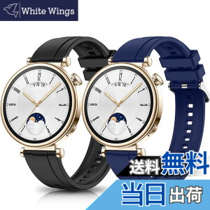 �y���������z[HeeNia] 2���Z�b�g �o���h HUAWEI WATCH GT6/GT5/GT4 (41mm) �Ή� �V���R�� �X�g���b�v ���[�v �X�|�[�c�o���h ��18mm ���v�x���g �h���� �y�� HUAWEI WATCH GT 6 41mm �p �����o���h (�u���b�N+�u��