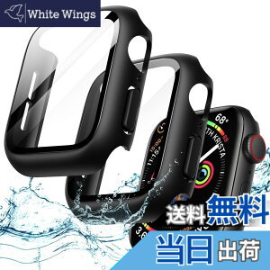 �y���������zJETech Apple Watch SE 3/2/1 (2025/2022/2020) / Series 6 5 4 44mm�p �h���P�[�X �t���ی�t�B�����t�� �����K���X�t�B�������� �n�[�hPC�o���p�[ �S�ʕی�J�o�[ 2�Z�b�g (�u���b�N)