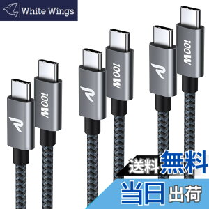 �y���������z�y3�{�Z�b�g 1m+1m+2m�zRAMPOW USB C �P�[�u�� PD3.0�Ή� 100W/5A �������[�d �f�[�^�]�� �f���h�~ ���ϋv�i�C���� iPhone17/Air/16/16e/15 �[�d MacbookPro/iPad Pro&Air/Galaxy/Sony�Ȃ�Type C�@��Ή� ��