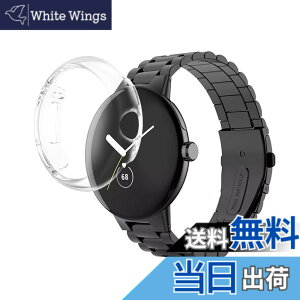 �y���������zUIUIKA Google Pixel Watch 3 �P�[�X 41mm Google Pixel Watch 3/Pixel Watch 2 Pixel Watch �J�o�[ �����^ PC+�K���X�f�� ��̌^ Pixel Watch �P�[�X�Ή� �S�ʕی� �����^ �����ȒP �ϏՌ� �����ߗ� �w��h�~