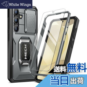 �y���������zTongate Samsung Galaxy S24 Plus �P�[�X�A�����K���X���X�N���[���v���e�N�^�[�t�A�S�g�ی�A�R�p���̑ϐk Galaxy S24 + Plus �g�уP�[�X�i2024�j�����O�u���P�b�g�ƃX���C�h�J�����J�o�[��