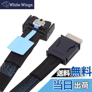�y���������zNFHK PCI-E 5.0 Mini Cool Edge IO MCIO PCI-E 4i 38�s�� �I�X - SFF-8611 Oculink 4X �G�N�X�e���_�[�P�[�u�� 50cm