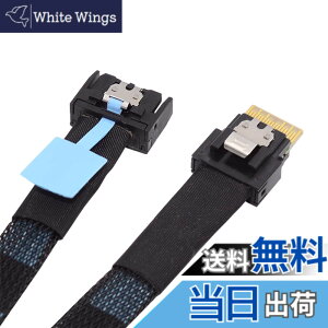 �y���������zNFHK PCI-E 5.0 Mini Cool Edge IO MCIO PCI-E 4i 38�s�� �I�X - SFF-8654 �X�������C�� 4X �G�N�X�e���_�[�P�[�u�� 50cm