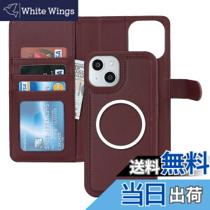 �y���������zPelanty for iPhone 15 �P�[�X�蒠�^ Magsafe�Ή����C�����X�[�d for iPhone15 2in1������ �g�уJ�o�[ PU���U�[+TPU ���z�^�J�o�[ �}�O�l�b�g ���O�����R ���p2way ���K����D���� �J�[�h���[ 