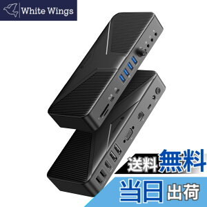 �y���������zYottamaster USB C �h�b�L���O�X�e�[�V���� 20 in 1 Type C Dock 4��ʏo�� 4K HDMI/DP/VGA�o�� 10Gbps USB3.2 GEN2 PD60W&18W�[�d�|�[�g/RJ45/3.5mm �I�[�f�B�I+�}�C�N+ 2-in-1/USB-A/USB-C/SD&TF�J�[�h�X���b�g��