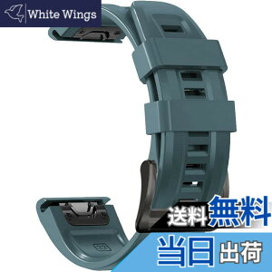 �y���������z[YOCAHU] QuickFit 22 mm �o���h �����p for GARMIN(�K�[�~��) Fenix 7 Pro Solar/Approach S70 47mm/Forerunner 965 �Ή� �X�g���b�v �V���R�� �x���g �_�炩�� �h���� �K�[�~�� �p �����o���h (Lake Blue)