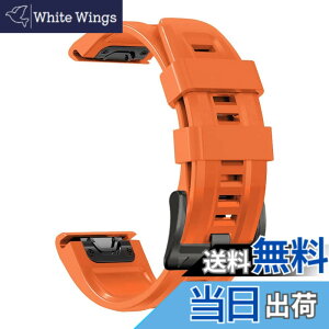 �y���������z[YOCAHU] QuickFit 22 mm �o���h �����p for GARMIN(�K�[�~��) Fenix 7 Pro Solar/Approach S70 47 mm/Forerunner 965 �Ή� �X�g���b�v �V���R�� �x���g �_�炩�� �h���� �K�[�~�� �p �����o���h (orange)