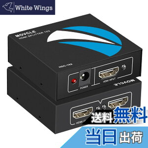 �y���������zMovcle HDMI ���z�� 1����2�o�� HDMI �X�v���b�^�[ 1����2�o�� ���z�� 2��ʓ����o�� �I�[�f�B�I���� 4Kx2K/1080P�Ή� 3D���o���� HDMI�[�q ���� HDMI ���z�@ �����o�� PS4/Xbox/HDTV/DVD �v���W�F