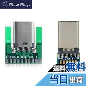 �y���������zNFHK DIY 24�s�� USB 3.1 Type C �I�X ���X �v���O �\�P�b�g �R�l�N�^�[ SMT �^�C�v PC�{�[�h�t�� 1�Z�b�g, NF-FBA-UC-206+UC-207