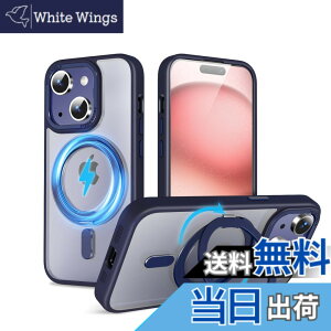 �y���������zQUEASON�yiPhone 15Plus �p MagSafe�Ή� �P�[�X�z360°��]�X�^���h ���C�����X�[�d�Ή� ��phone15plus �p �P�[�X �����O�t�� �ČRMIL�K�i iphone15�v���X �p �X�}�z�P�[�X magsafe �������� �����h