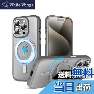 �y���������zQUEASON�yiPhone 15ProMax �p MagSafe�Ή� �P�[�X�z360°��]�X�^���h ���C�����X�[�d�Ή� ��phone15pro max �p �P�[�X �����O�t�� �ČRMIL�K�i iphone15�v���}�b�N�X �p �X�}�z�P�[�X magsafe ����
