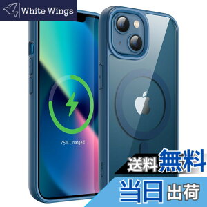 �y���������zJETech iPhone 13 mini 5.4�C���`�p �}�O�l�b�g �P�[�X MagSafe�ɑΉ� �Ռ��z�� �o���p�[�J�o�[ �\���b�h�J���[�}�b�gTPU�t���[�� �����h�~ �N���A�o�b�N (�u���[)