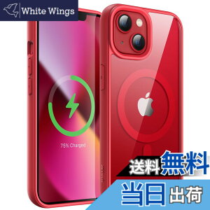 �y���������zJETech iPhone 13 6.1�C���`�p �}�O�l�b�g �P�[�X MagSafe�ɑΉ� �Ռ��z�� �o���p�[�J�o�[ �\���b�h�J���[�}�b�gTPU�t���[�� �����h�~ �N���A�o�b�N (���b�h)