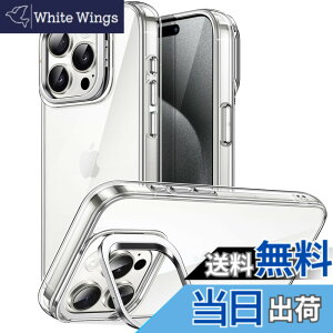 �y���������zJETech iPhone 15 Pro Max 6.7�C���`�p�L�b�N�X�^���h�P�[�X �J���������O�X�^���h���� ���΂܂Ȃ� �ϏՌ��X�}�z�o���p�[�J�o�[ ���h�~ �N���A�o�b�N (�N���A)
