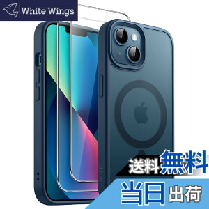 �y���������zJETech 3 in 1 iPhone 13 mini 5.4 �C���`�p �}�O�l�b�g �P�[�X 2�������K���X�t�B�����t�� MagSafe�Ή� �������}�b�g�o�b�N �ϏՌ��X�}�z�J�o�[ (�X�g�[���u���[)